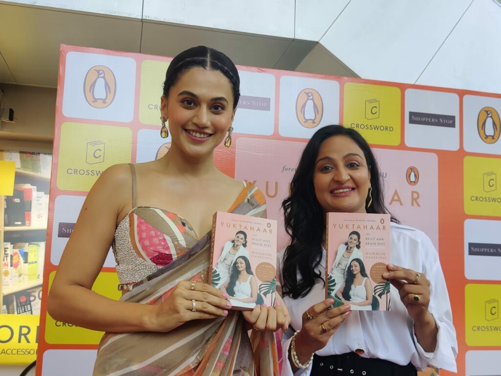 Unlocking Wellness: Taapsee Pannu Launches Munmun Ganeriwal's 'Yuktahaar: The Belly and Brain Diet