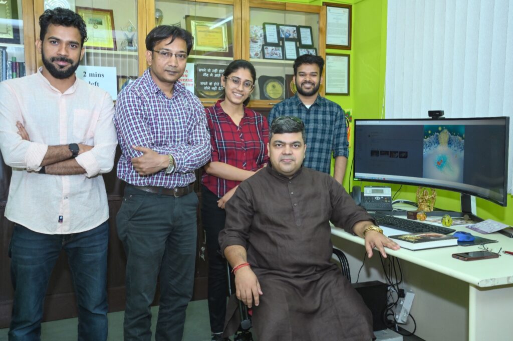 L-R - (Standing) Dr. Manish Yadav, D ... a (sitting), Jagannath Maharana