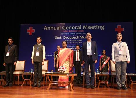 President chaired ceremonial session of the AGM of IRCS